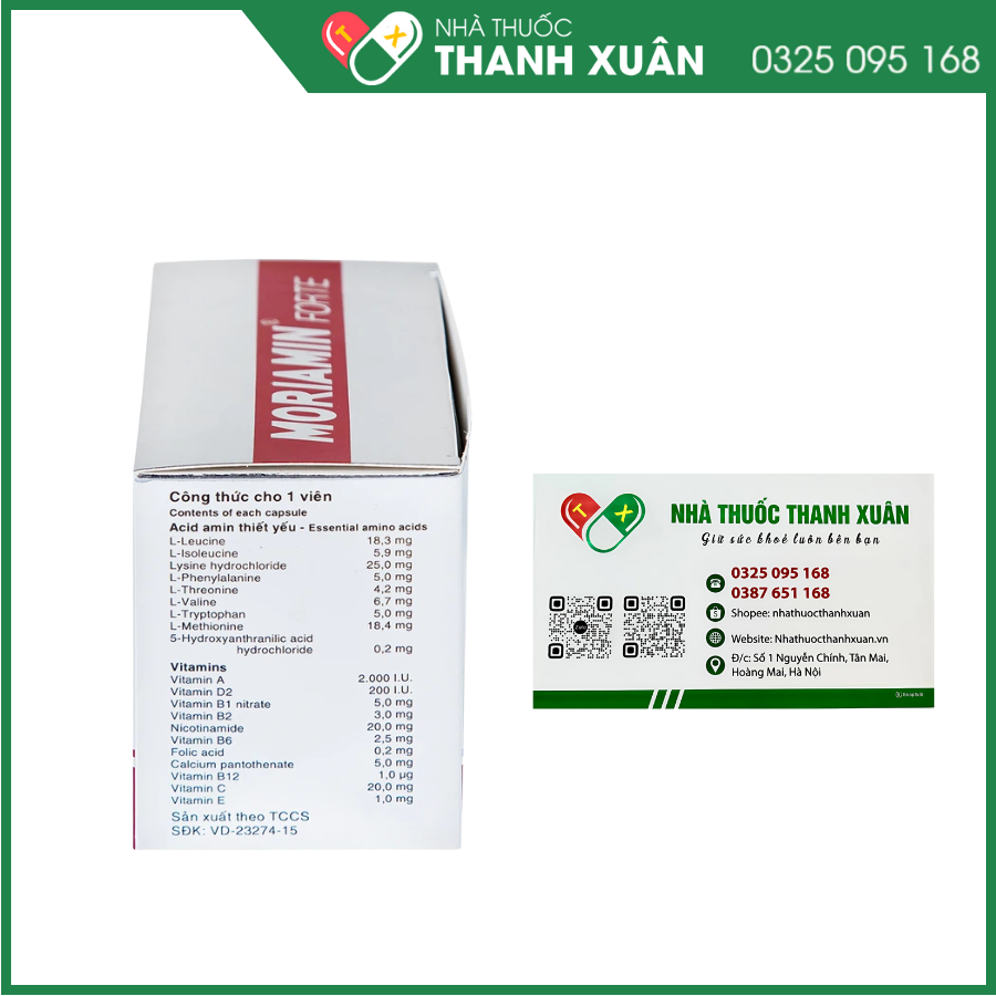 Moriamin Forte hỗ trợ duy trì và hồi phục sức khỏe